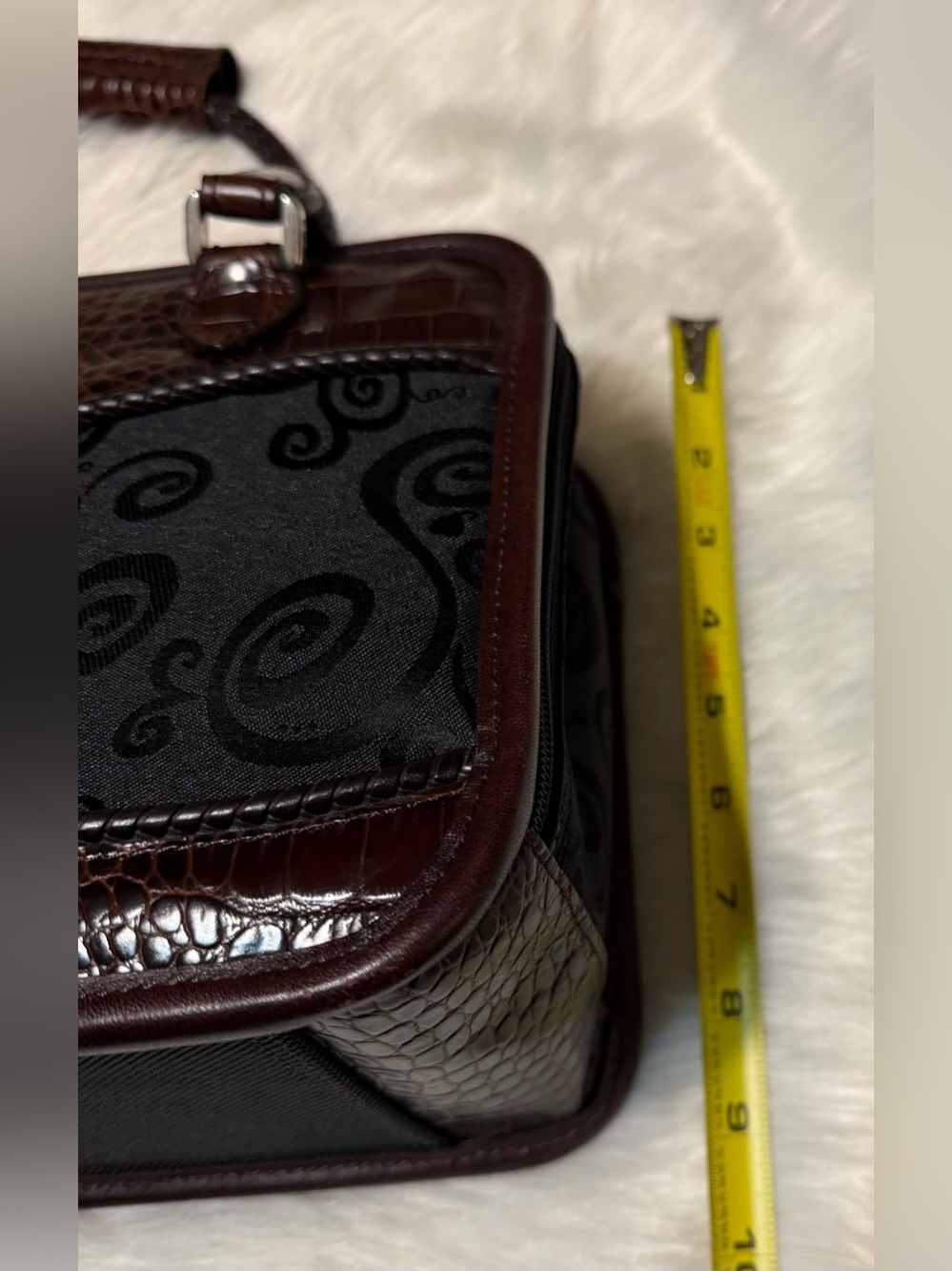 Brighton Vintage Discontinued Lansky Travel Cosmetic Heart Accent Bag - Picture 9 of 14